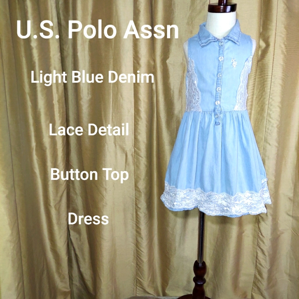 SOLD🚫🚫🚫U.S. Polo Assn lace detail dress